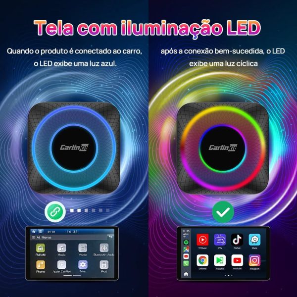 CarlinKit Tbox Max (Ambiente) Android 13 Qualcomm 6225 Octa-Core
